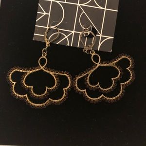 Flower Petal Beaded Earrings Global & Vine NWT